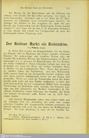 Der Meißner Markt als Richtstätte