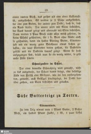 Süße Butterteige zu Torten