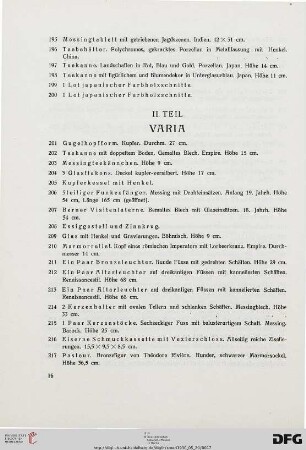 Varia (Nr. 201-251)
