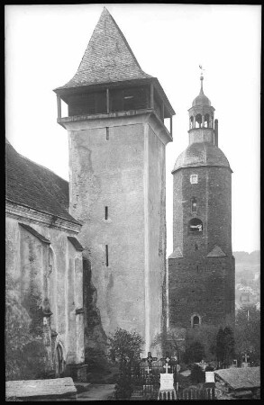 Geyer. Laurentiuskirche mit Wachturm