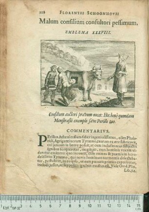 Malum consilium consultori pessimum. Emblema XXXVIII.