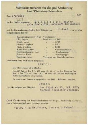 Buddeberg, Walter