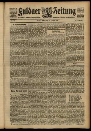 Ausgabe vom Freitag, den 19. Oktober 1906.