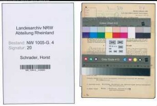 Entnazifizierung Horst Schrader , geb. 07.04.1905 (Prokurist)