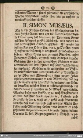 II. Simon Musaeus