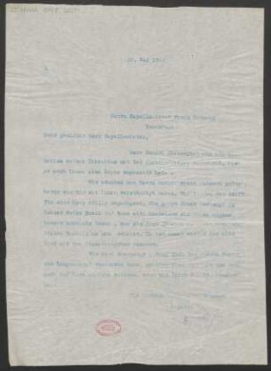 Brief an Frantisek Neumann : 10.05.1912