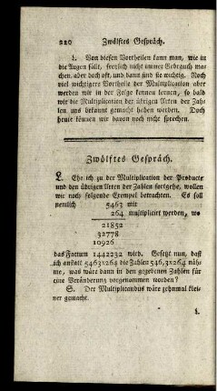 Zwölftes Gespräch.