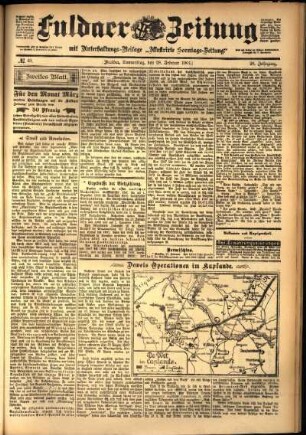 Zweite Ausgabe vom Donnerstag, den 28. Februar 1901.