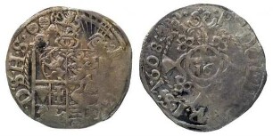 1/16 Taler,Hzgl. Schleswig-Holstein-Gottorpische Linie, Johann Adolph (1590-1616)