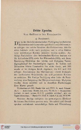 Dritte Epoche. Von Gallienus bis Konstantin