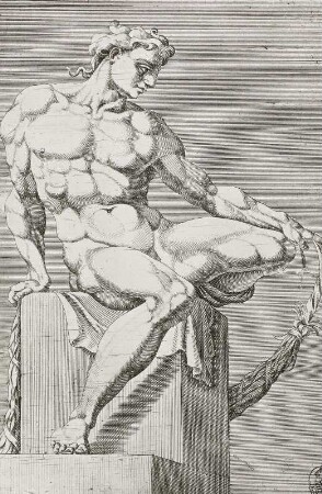 Jünglingsfigur der Sixtinischen Decke