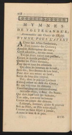 Hymnes De Toute L'Année