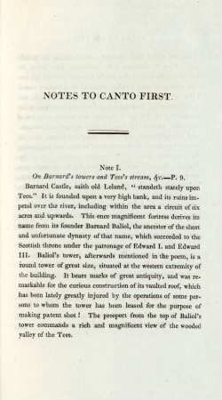 Notes to Canto First