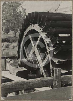 Rad der Wassermühle Queitsch