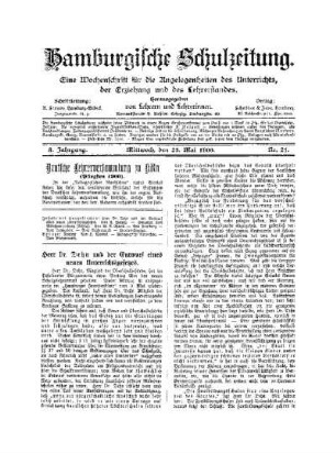 Herr Dr. Dehn und der Entwurf eines neuen Unterrichtsgesetzes