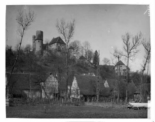 Neidenstein Ortsansicht mit Burgruine Ansicht von Südosten