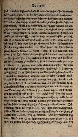 A Compleat English Dictionary, oder vollständiges Englisch-Deutsches Wörterbuch
