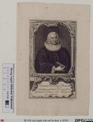 Bildnis Johann Friedrich Bahrdt