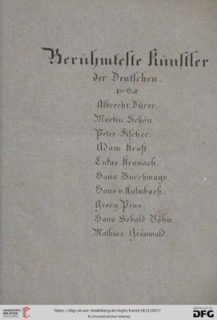 Berühmteste Künstler der Deutschen