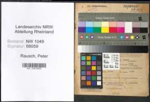 Entnazifizierung Peter Rausch , geb. 31.10.1912 (Kassierer)