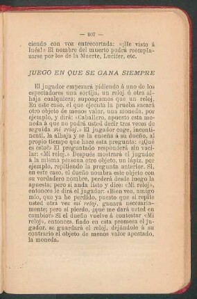 Juego en que se gana siempre