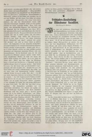 7: Frühjahrs-Ausstellung der Münchener Sezession