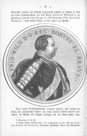 [Die große Medaille König Friedrich Wilhelms I., zu Ehren des Heeres]