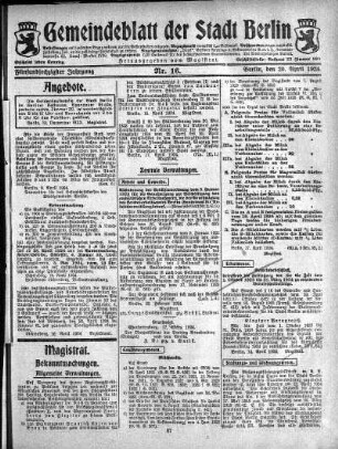 1924,16: Nr. 16, 20. April 1924