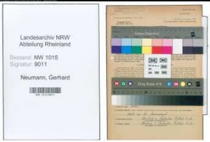 Entnazifizierung Gerhard Neumann , geb. 30.09.1904 (Richtmeister)