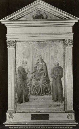 Thronende Madonna mit dem Kinde und den Heiligen Gerhard und Katharina (Verlobung der heiligen Katharina)
