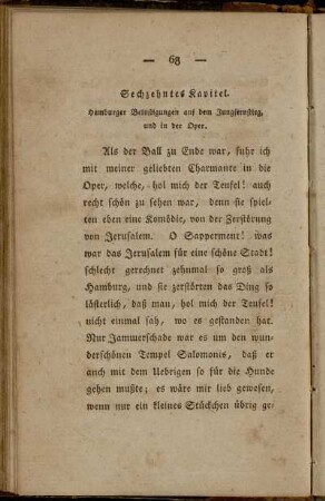 Sechzehntes Kapitel. Hamburger Belustigungen ...