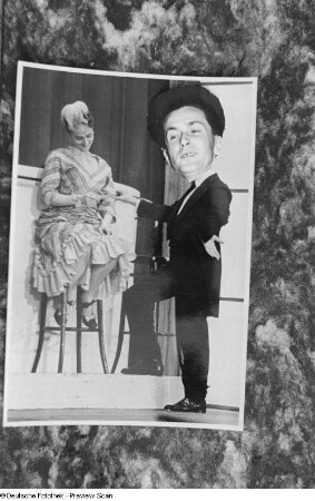 Fotomontage mit Männerkopf