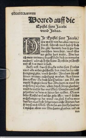 Vorrede zu Jakobus / Judas
