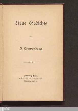 Neue Gedichte