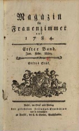Magazin für Frauenzimmer. 1784,1