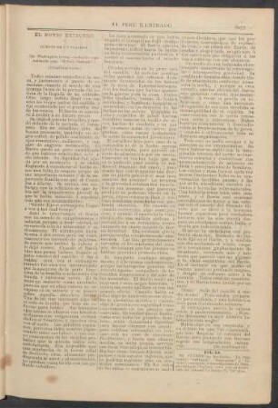 El novio espectro. (Continuación.) : Cuento de un viajero. (De Washington Irving - traducido especialmente para "El Perú Ilustrado".)