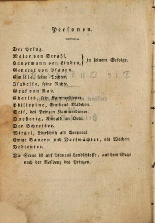 Die Quälgeister : Lustspiel