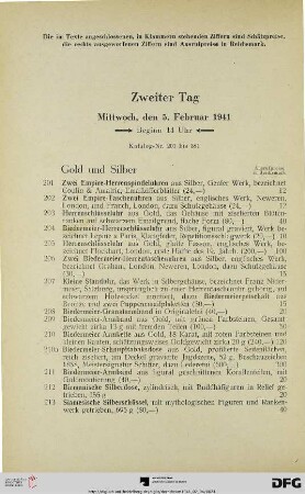 Gold und Silber (Nr. 201-335)