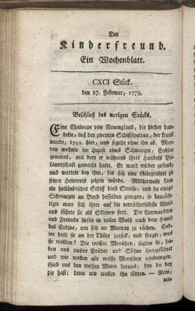 CXCI. Stück, den 27. Februar, 1779