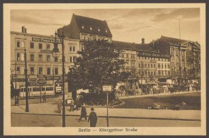 Ansichtskarte Königgrätzer Straße und Askanischer Platz [1/2]