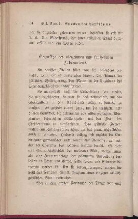 Gegensätze des vierzehnten und funfzehnten Jahrhunderts.