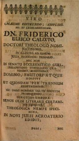 Memoriae Theologorum Nostri Seculi Clarissimorum Renovatae Decas ..., 9