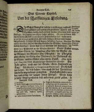 Das Neunte Kapitel. Von der scharfsinnigen Erfindung.