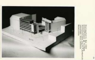 Geschäftshaus am Ku-damm, Berlin-Charlottenburg (Diplomarbeit bei Kurt Dübbers): Modellfoto