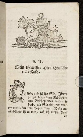 Mein theurester Herr Consistorial-Rath.