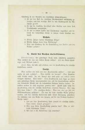 6. Karls des Großen Kaiserkrönung