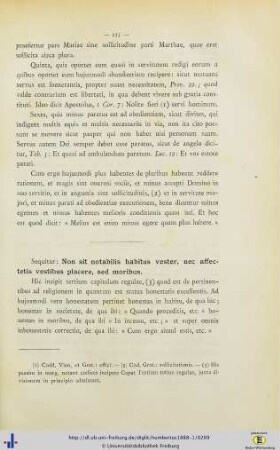 Caput Tertium Regulae.