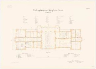 Küchen-, Maschinen- und Werkstättengebäude der Charité, Berlin: Küchengebäude: Grundriss Erdgeschoss 1:100