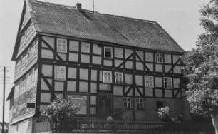 ehemalige Oberförsterei (Wohnhaus, Fachwerk); Frankenberg, Battenberger Straße 4