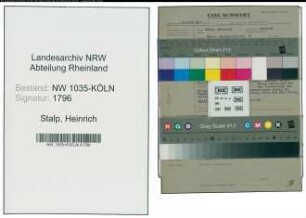 Entnazifizierung Heinrich Stalp , geb. 00.00.0000 (Schlosser)
